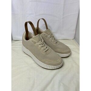 SM New York Women fashion sneakers Shoes Size 10 Rock beige platform Madden